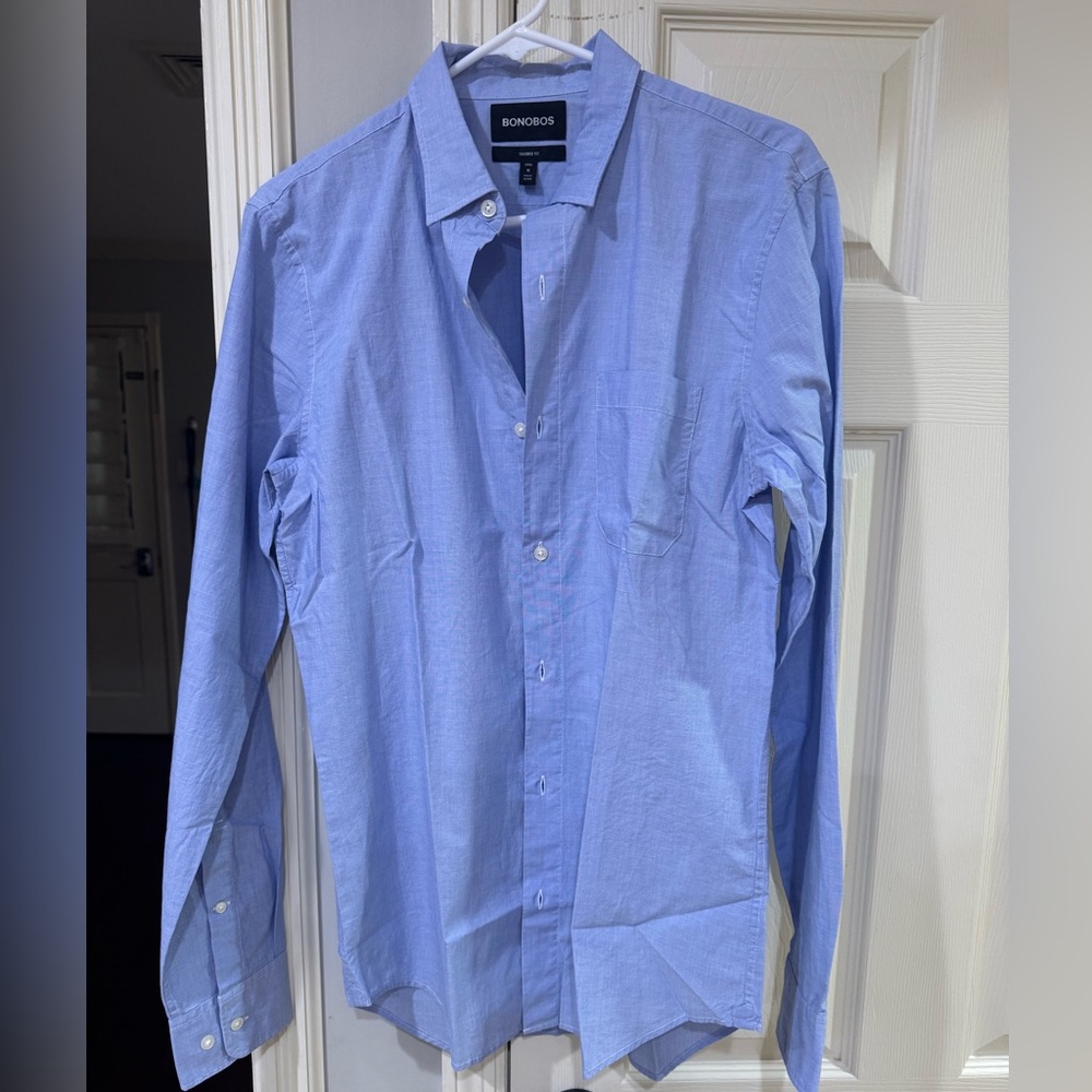 Blue BONOBOS tailored fit button down LONG medium - like new